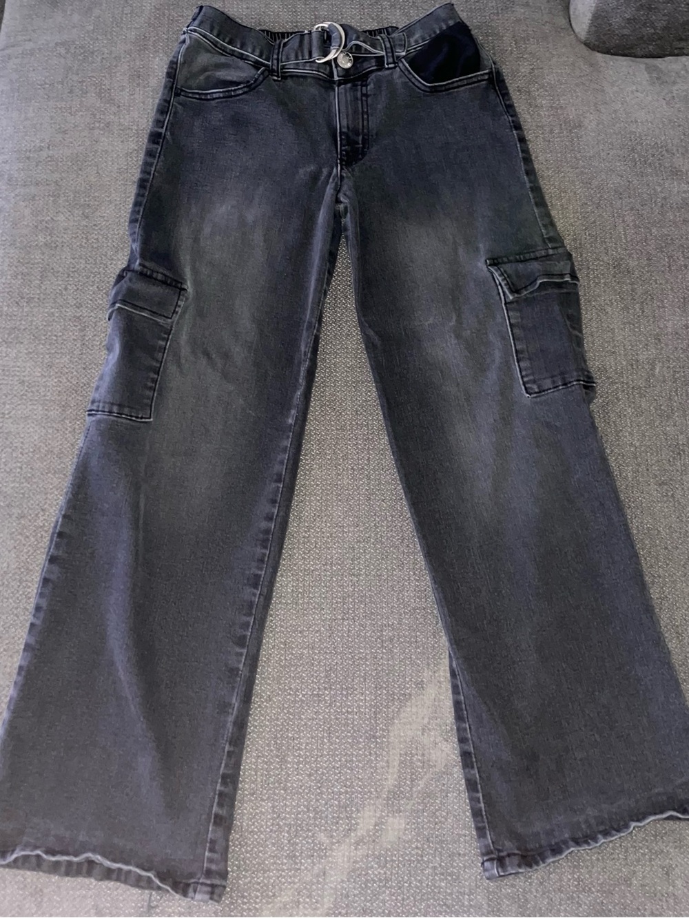Justice Girls Cargo Jeans with D-RingWaist Size 12